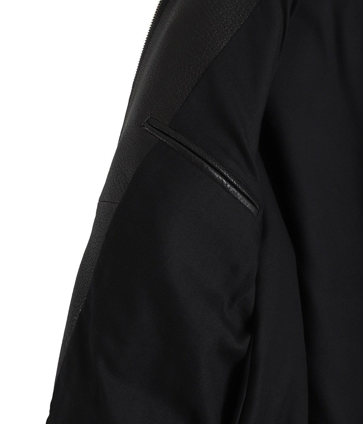 LEATHER ZIP UP BLOUSON ‐Sheep Shrink leather‐ | SEVEN BY SEVEN