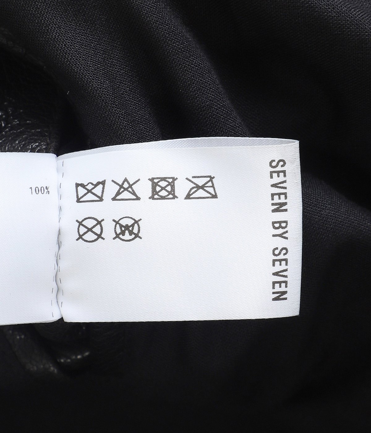 LEATHER ZIP UP BLOUSON ‐Sheep Shrink leather‐ | SEVEN BY SEVEN