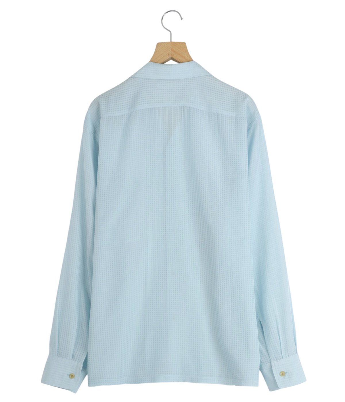 SHEER OPEN COLLAR SHIRTS L/S | SEVEN BY SEVEN(セブンバイセブン