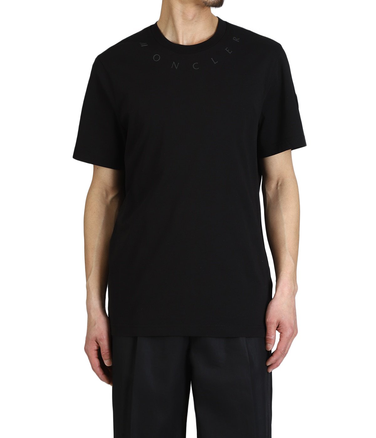 モンクレール 25AW SS T-Shirt 刺繍 Tシャツ カットソー S 黒 SS T-SHIRT MONCLER lettering print | MONCLER(モンクレール