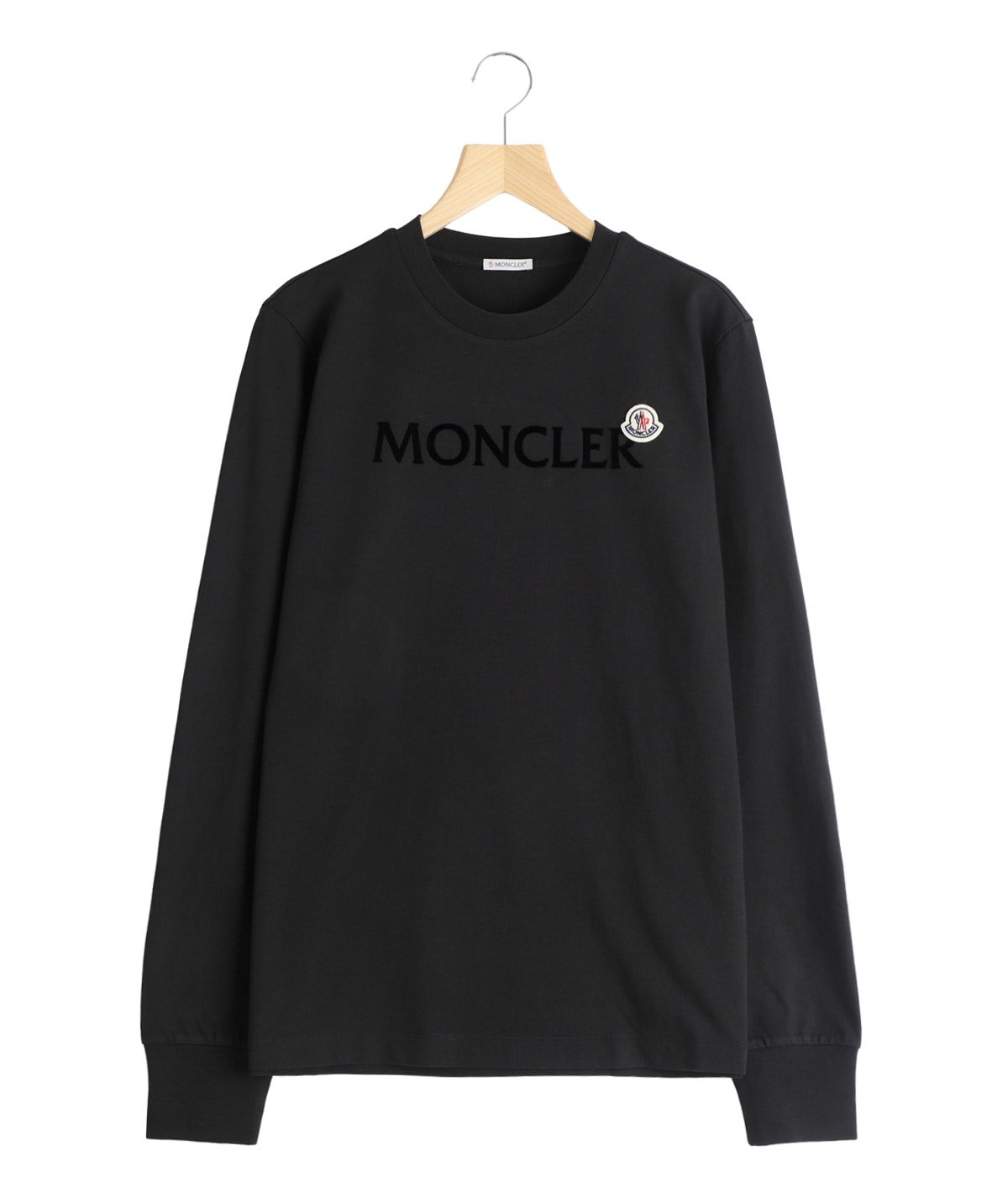 LS T-SHIRT Flocked MONCLER print | MONCLER(モンクレール