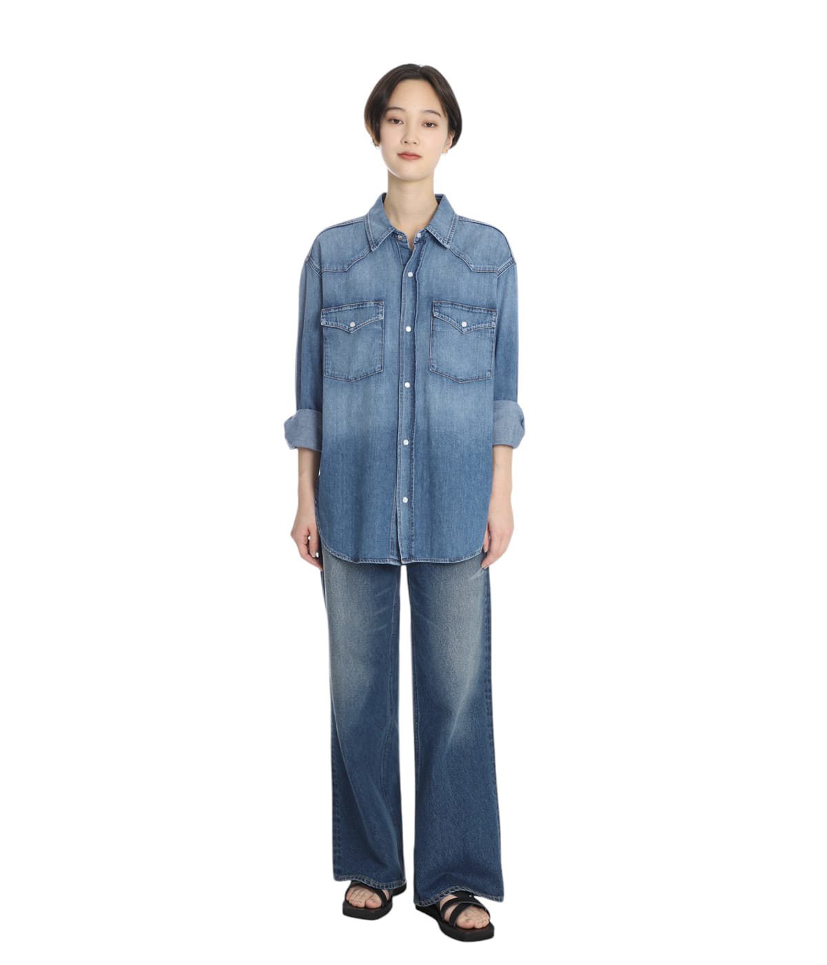 model（166cm） 着用サイズ：FREE(ONE)