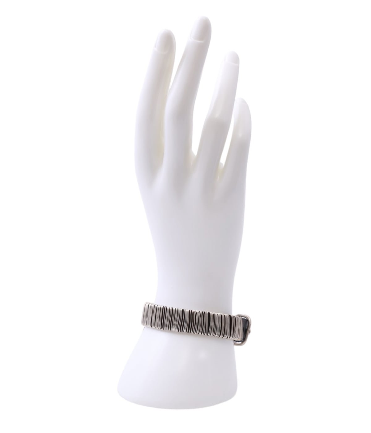 thin silver wrapped wrist band | m.a+(エムエークロス 