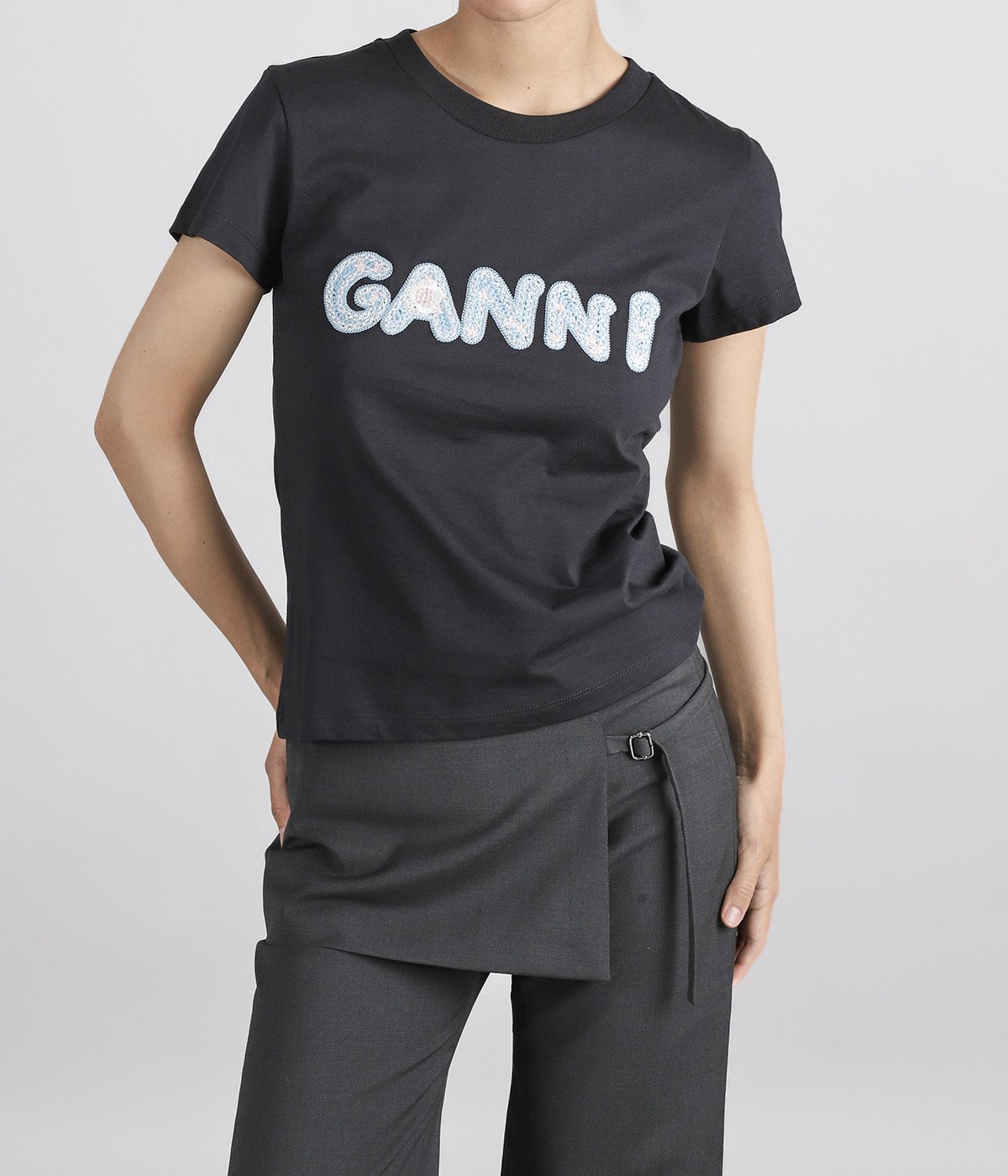 レディース】Basic Cotton Jersey Baby Fit Ganni | GANNI(ガニー