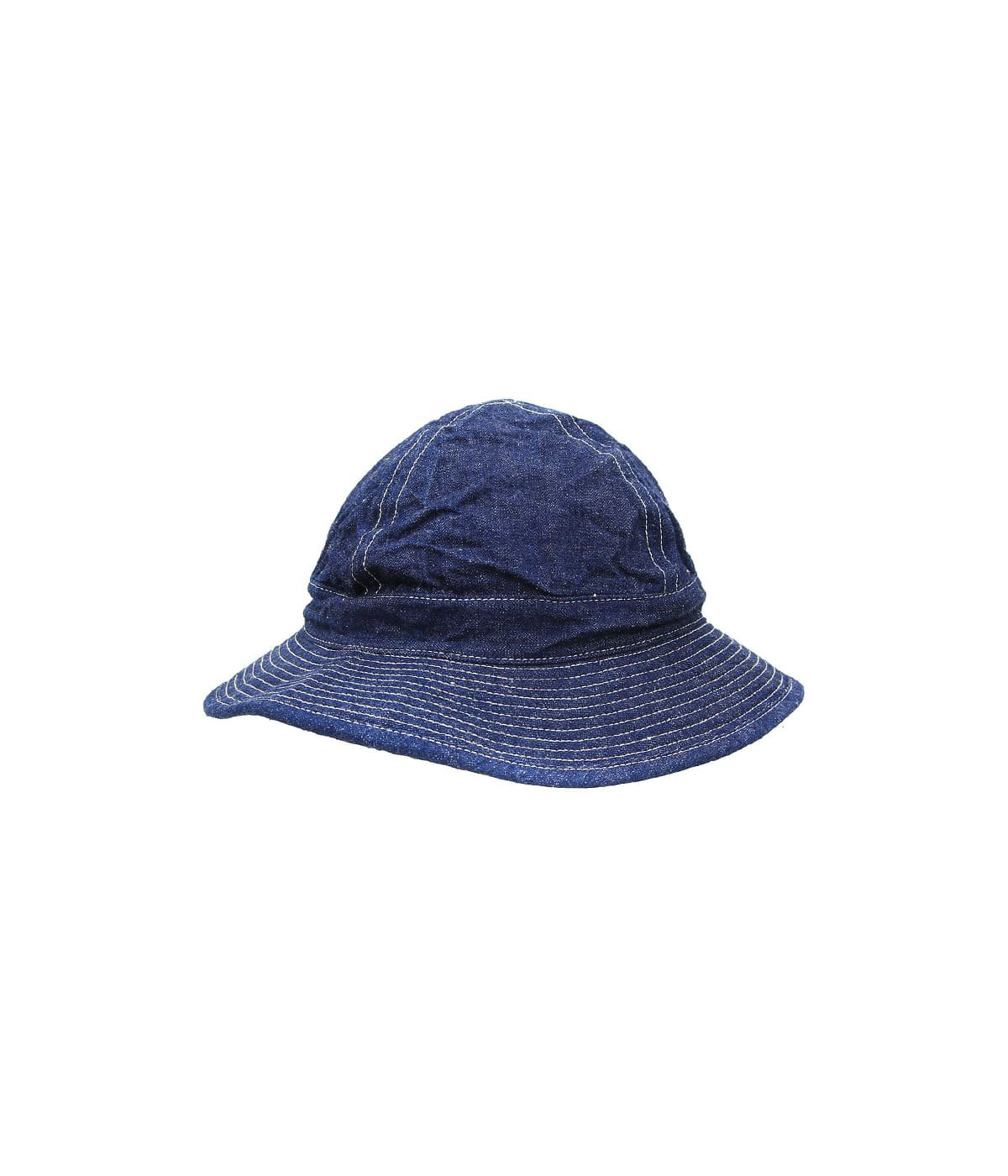 US NAVY HAT -DENIM/WHITE ST- | orSlow(オアスロウ) / 帽子 ハット 