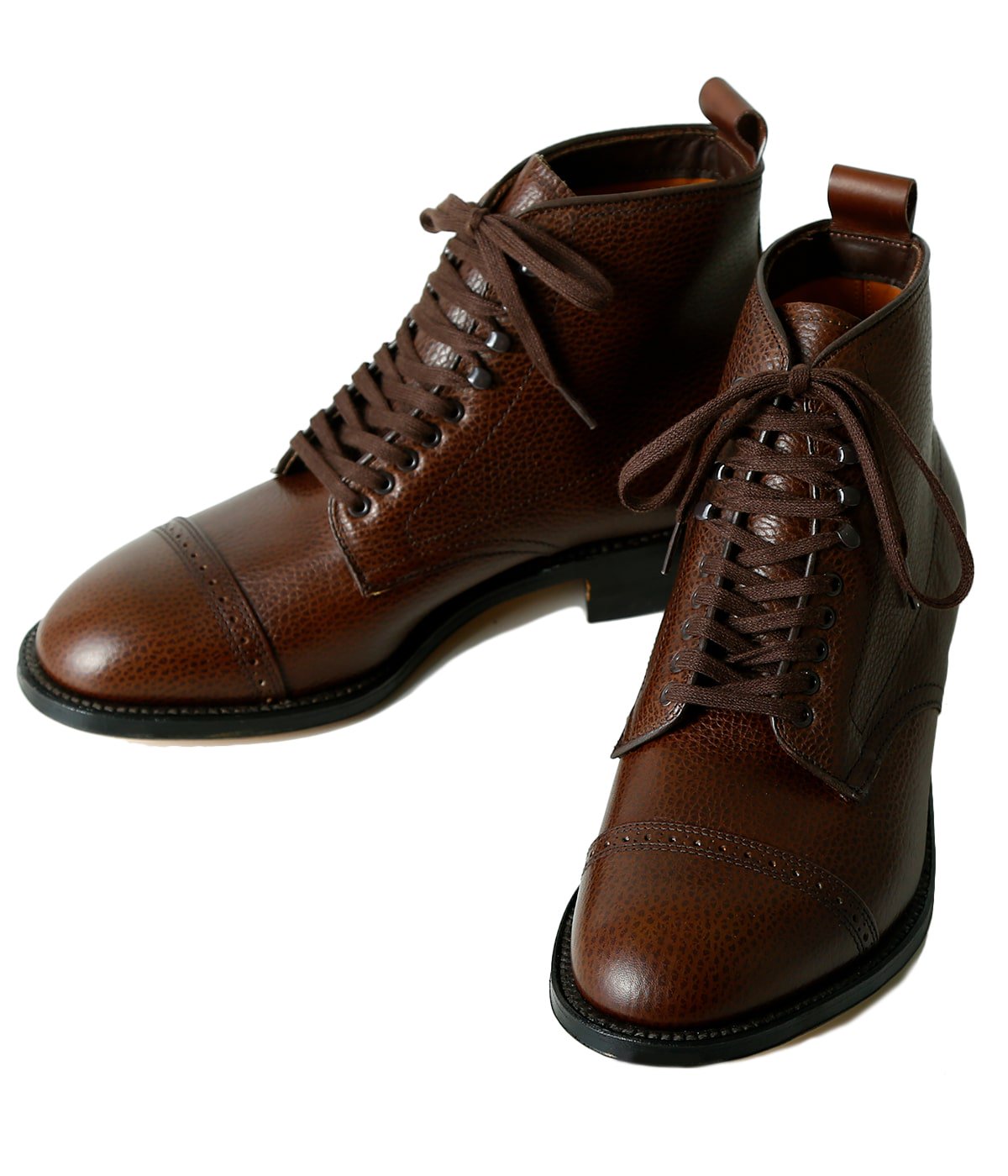 CAP TOE BOOT(カーフ・モディファイドラスト・シングルレザーソール ...