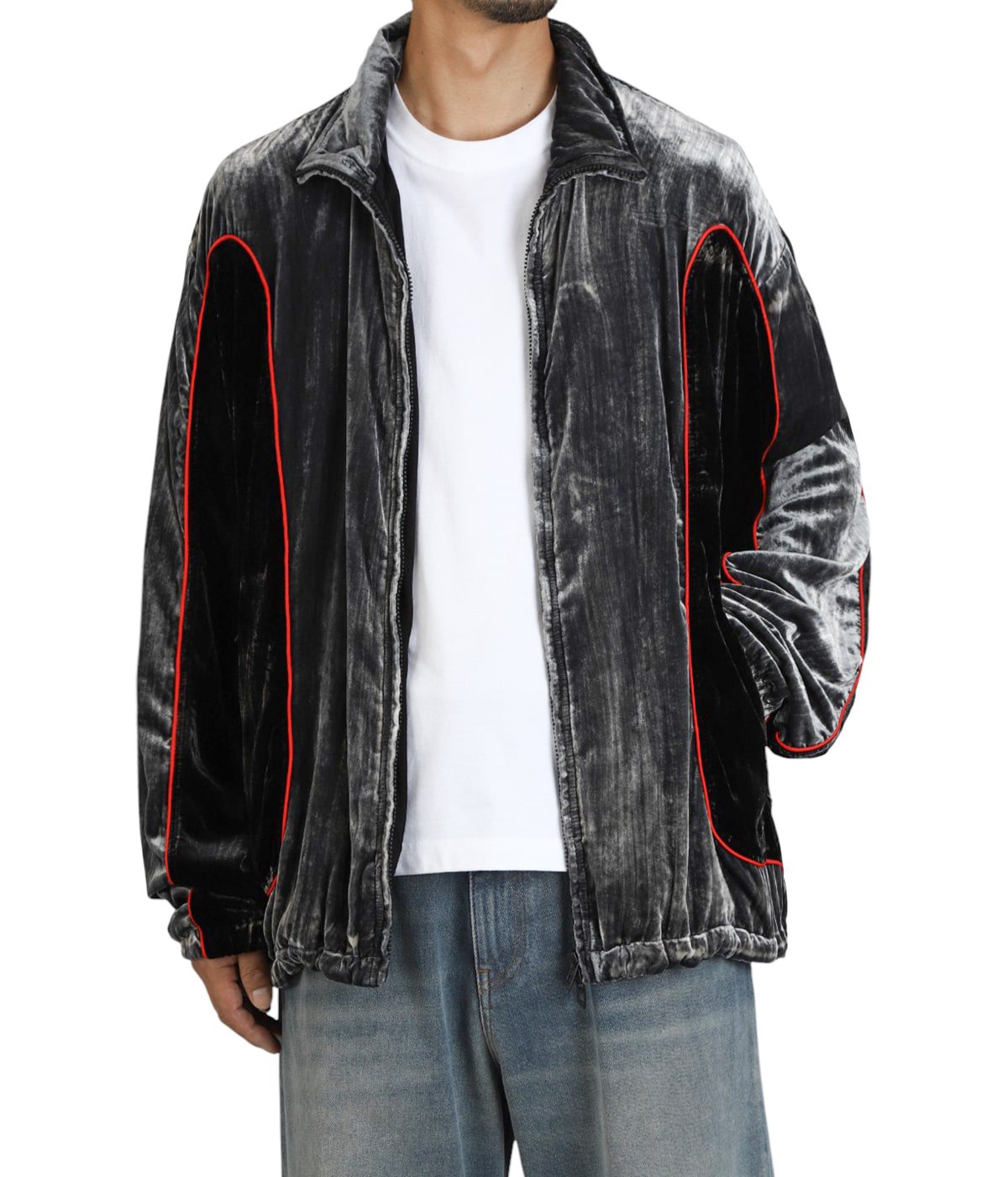 DIESEL ジャケット アウター ブルゾン Sサイズ【着用写真あり】 DIESEL ディーゼル 切り替え フルジップ スタンド 中綿 ジャケット
