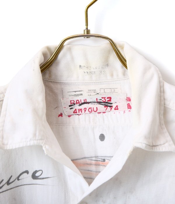 USED】Vintage Air Brush paint white shirts | VINTAGE(ヴィンテージ