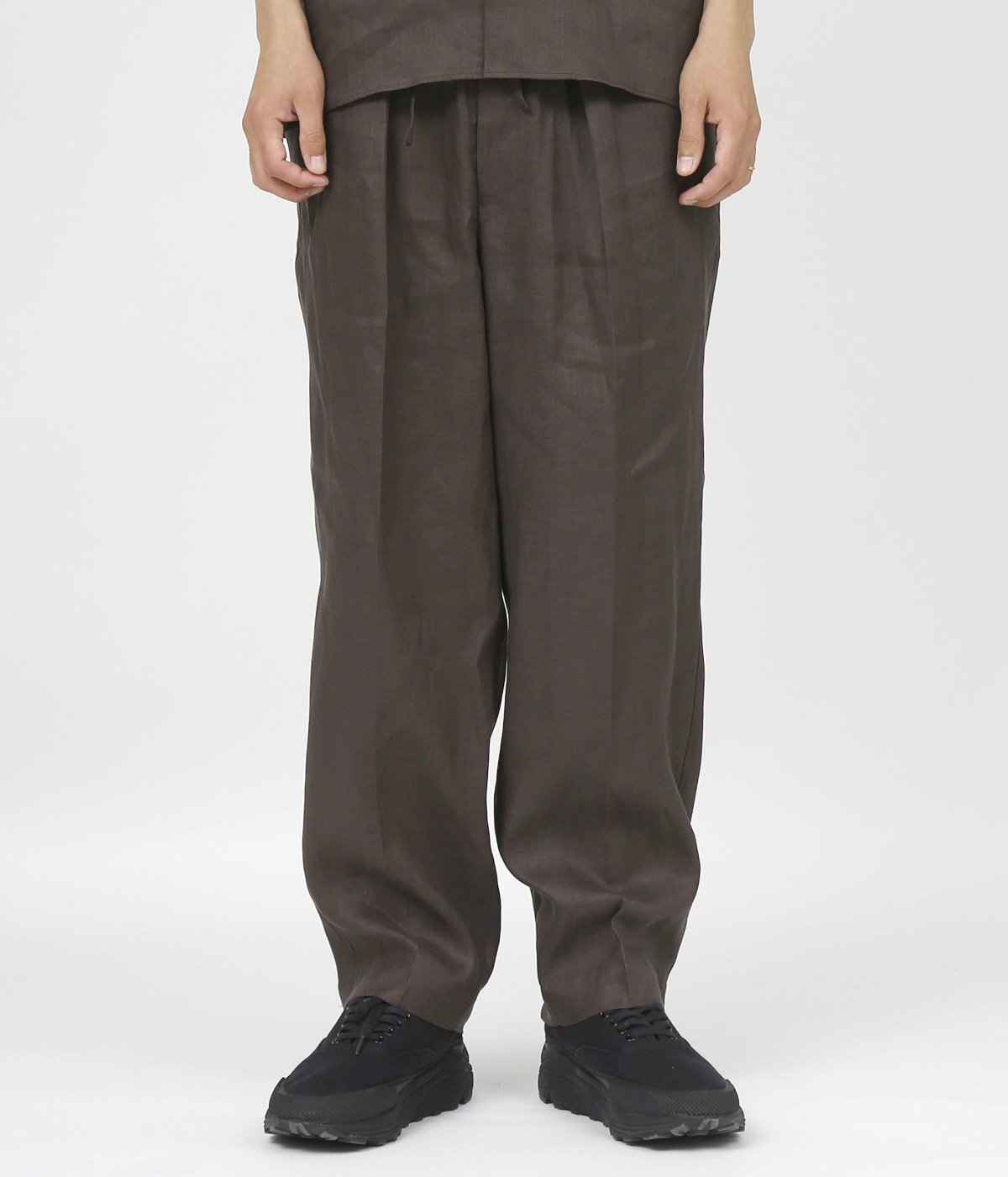NEW CLASSIC FIT EASY TROUSERS - HEMP SHIRTING -