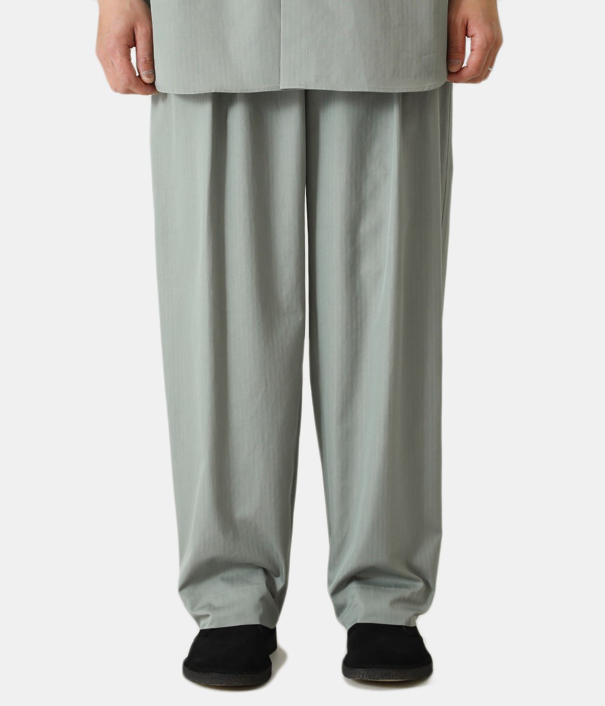 人気海外一番 AURALEE WASHED FINX HERRINGBONE SLACKS 4 sitedev