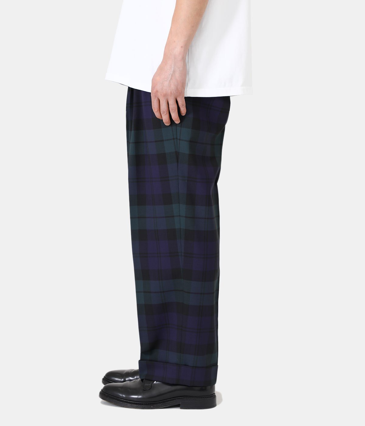 DOUBLE PLEATED CLASSIC WIDE TROUSERS