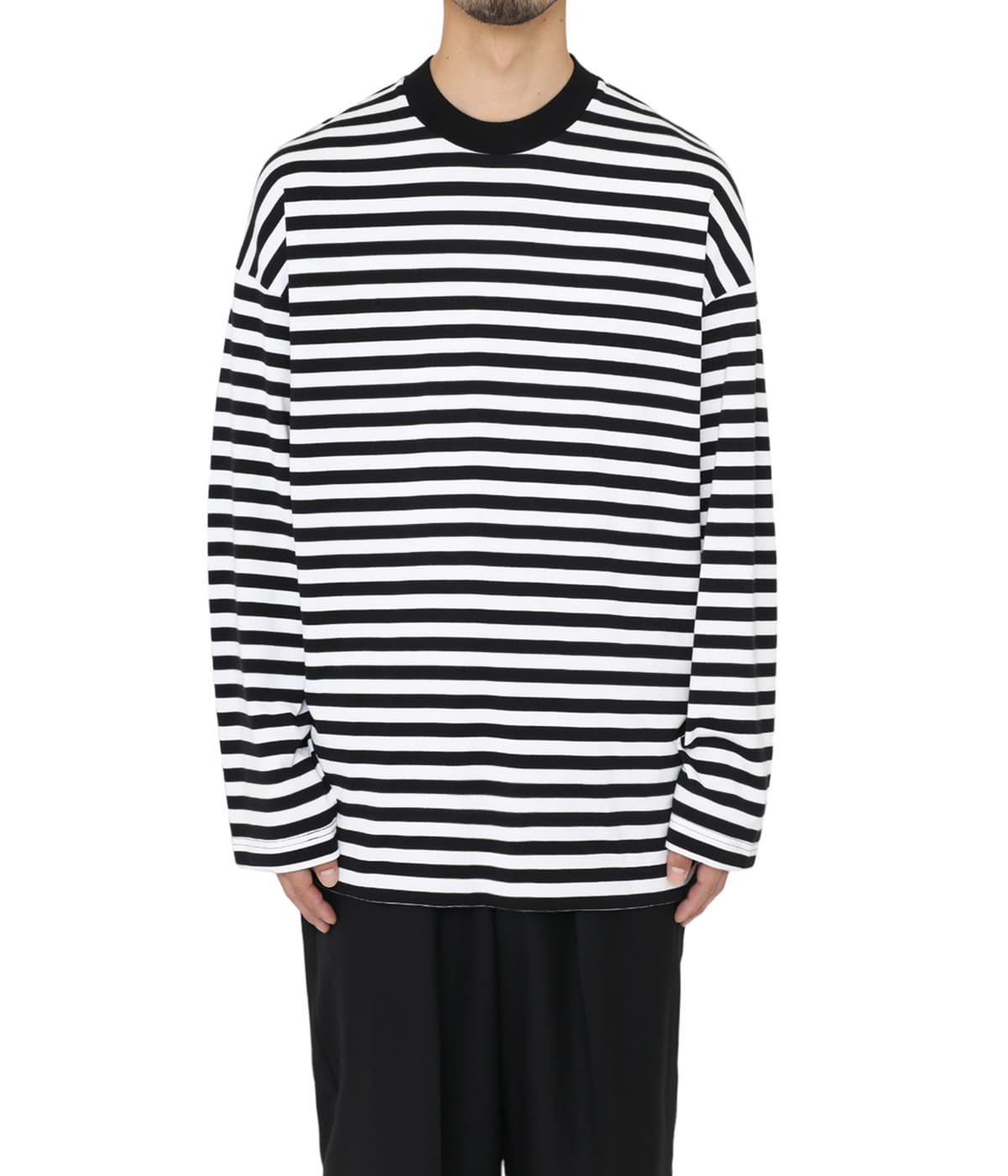 MARKAWARE(マーカウェア)/BOX Tee LONG SLEEVES ORGANIC COTTON BORDER