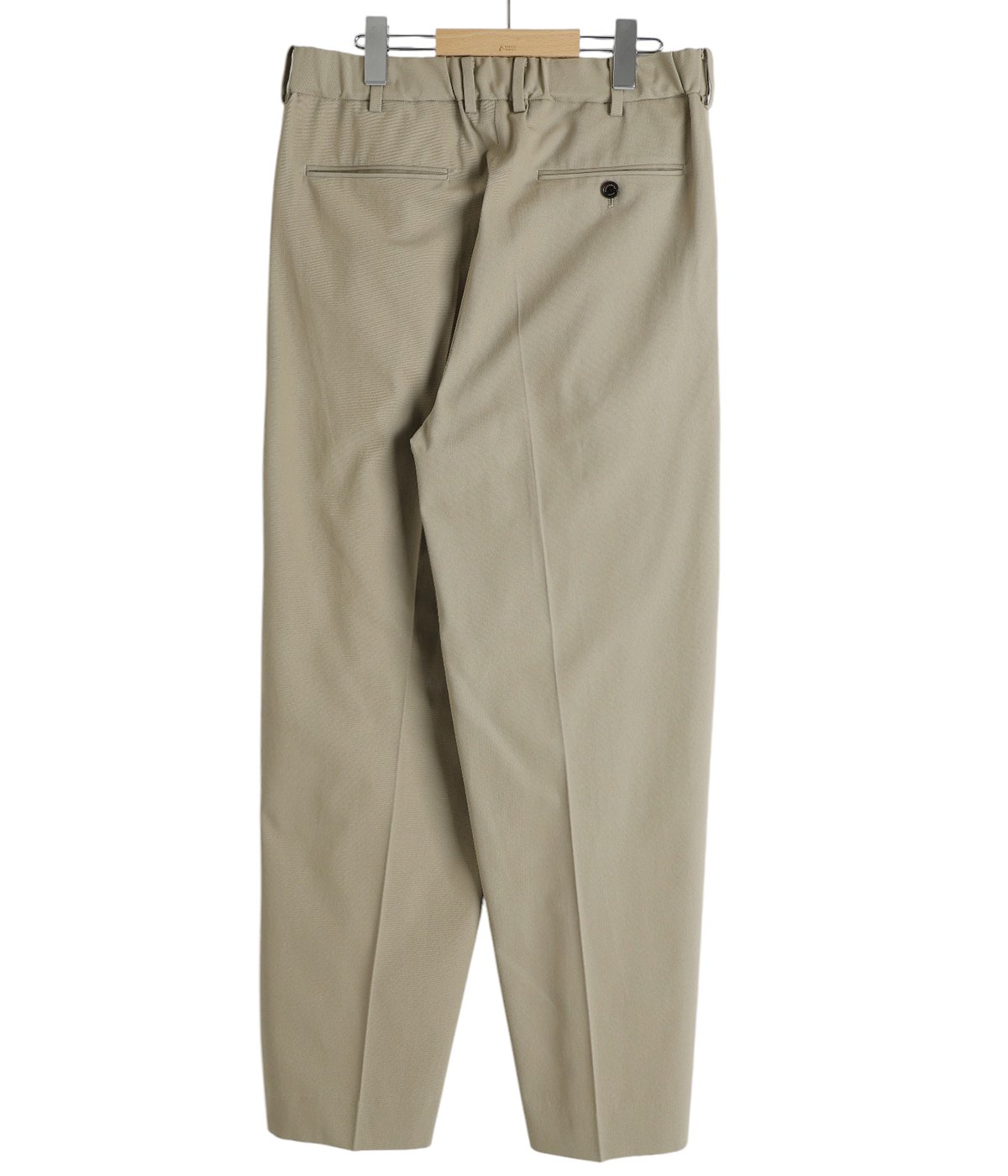 CLASSIC FIT DOUBLE PLEATED TROUSERS ORGANIC VOILE YARN TWILL