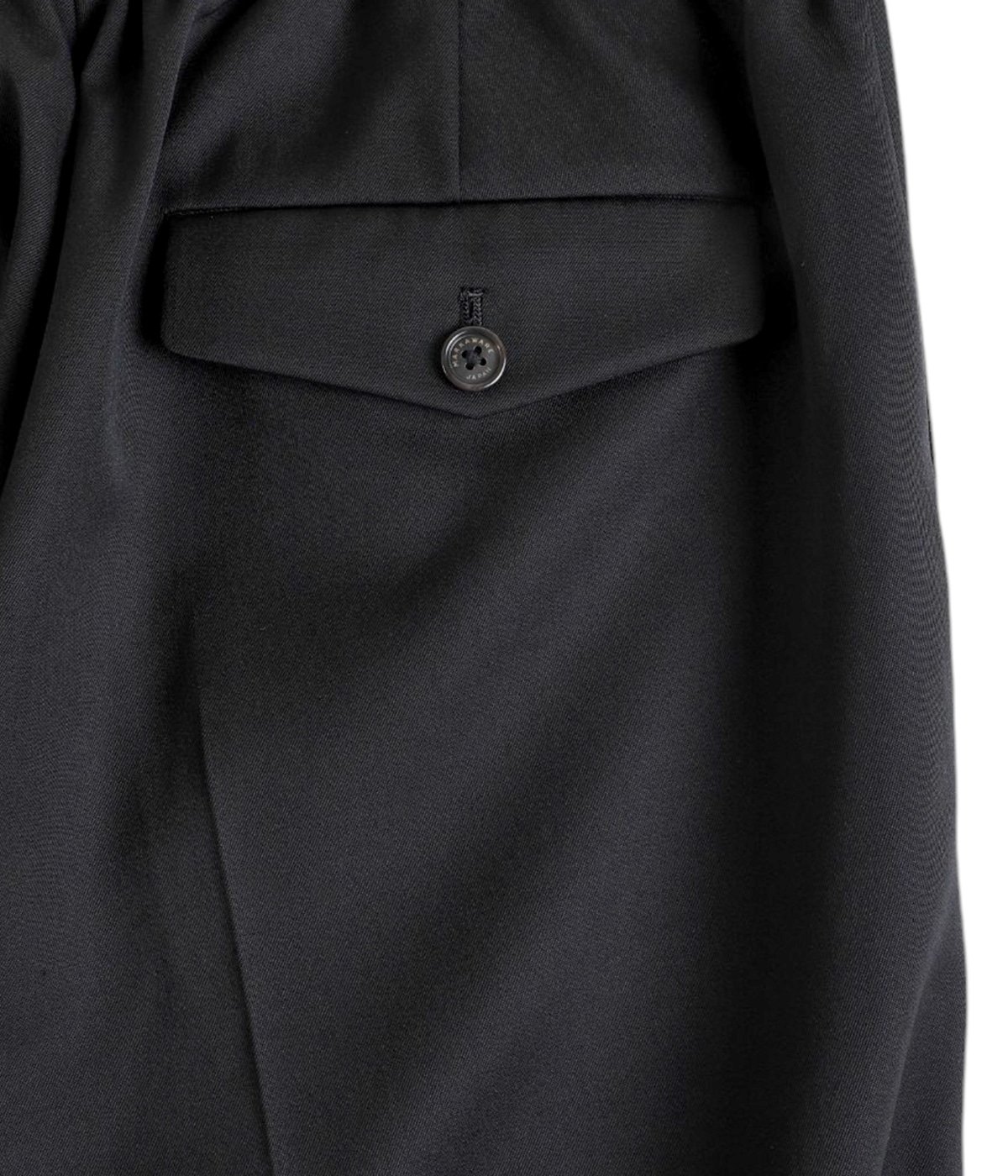 美品タグ付✨MARKAWARE 2/80 ギャバジン ダブルプリーテッド 黒 3 DOUBLE PLEATED WIDE TROUSERS ORGANIC WOOL 2/80 GABARDINE