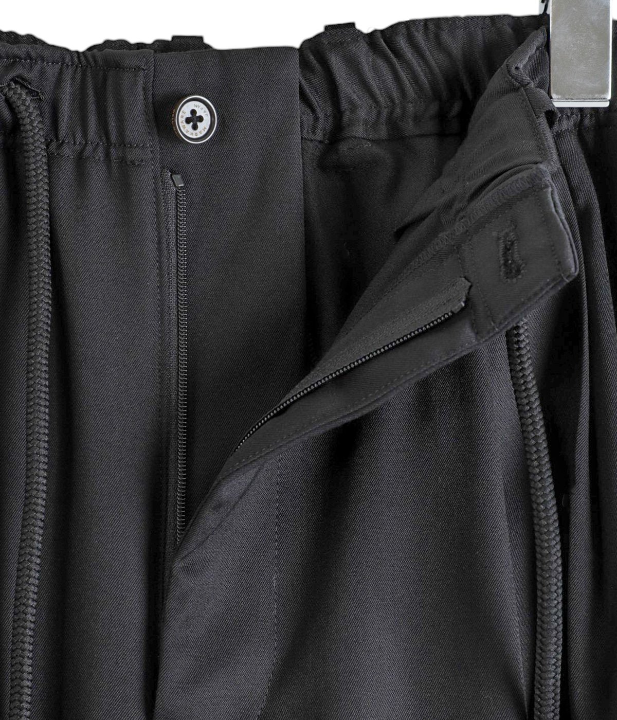 TRIPLE PLEATED EASY TROUSERS ORGANIC WOOL 2/80 GABARDINE