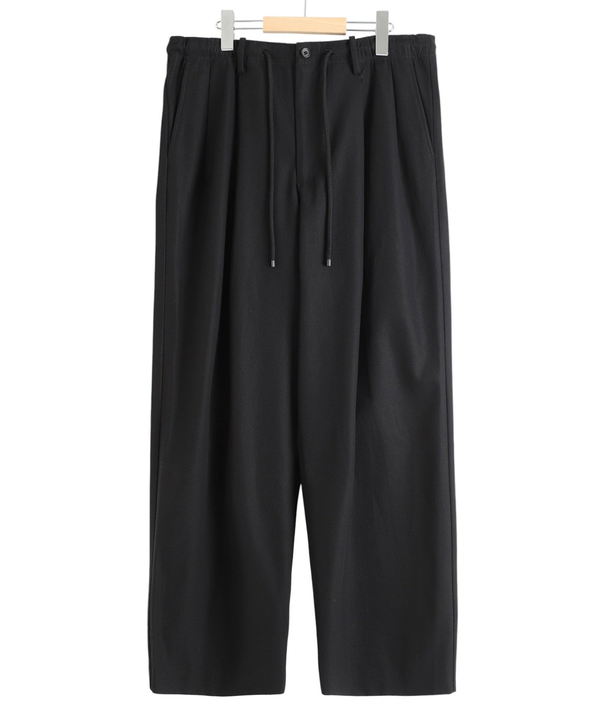 DOUBLE PLEATED EASY TROUSERS ORGANIC COTTON GABARDINE