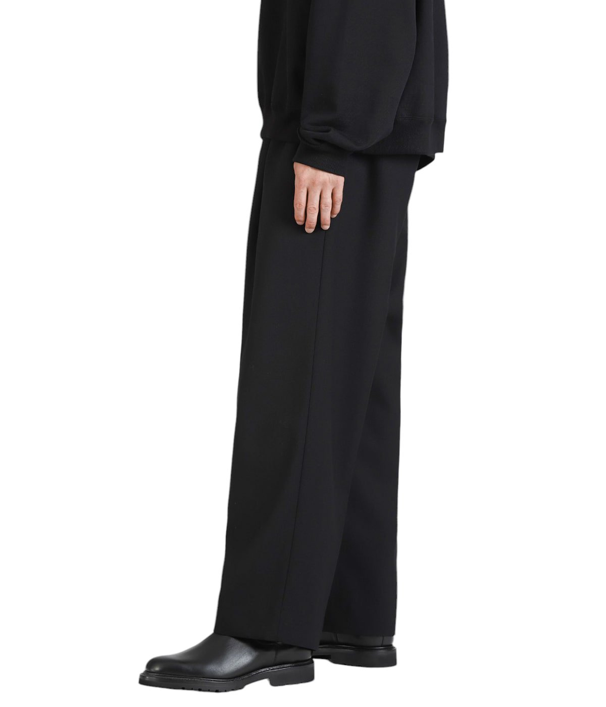 MARKAWARE 22AW ORGANIC WOOL TROUSERS 3 黒 MARKAWARE 22AW ORGANIC WOOL TROUSERS 3 黒（ORGANIC WOOL