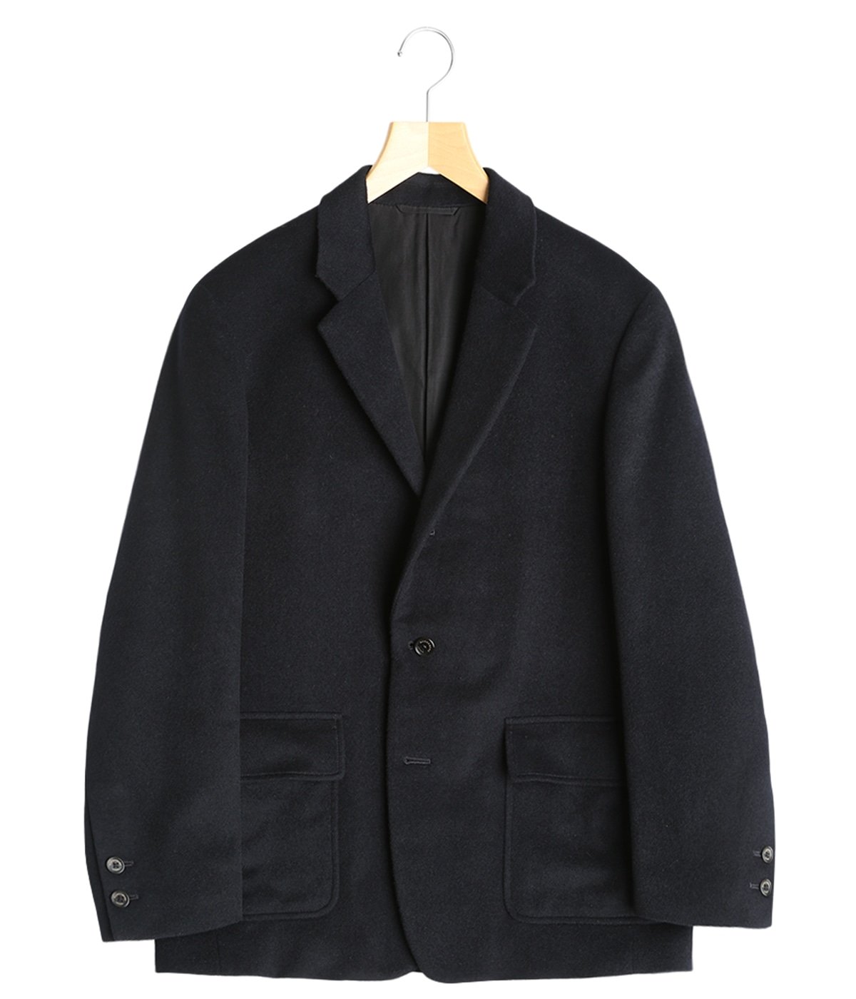 ジャケット・アウター Cornier CASHMERE FLANNEL SETUP Cornier / CASHEMERE FLANNEL OVER SHIRTS -TOP CHARCOAL-｜aIbn