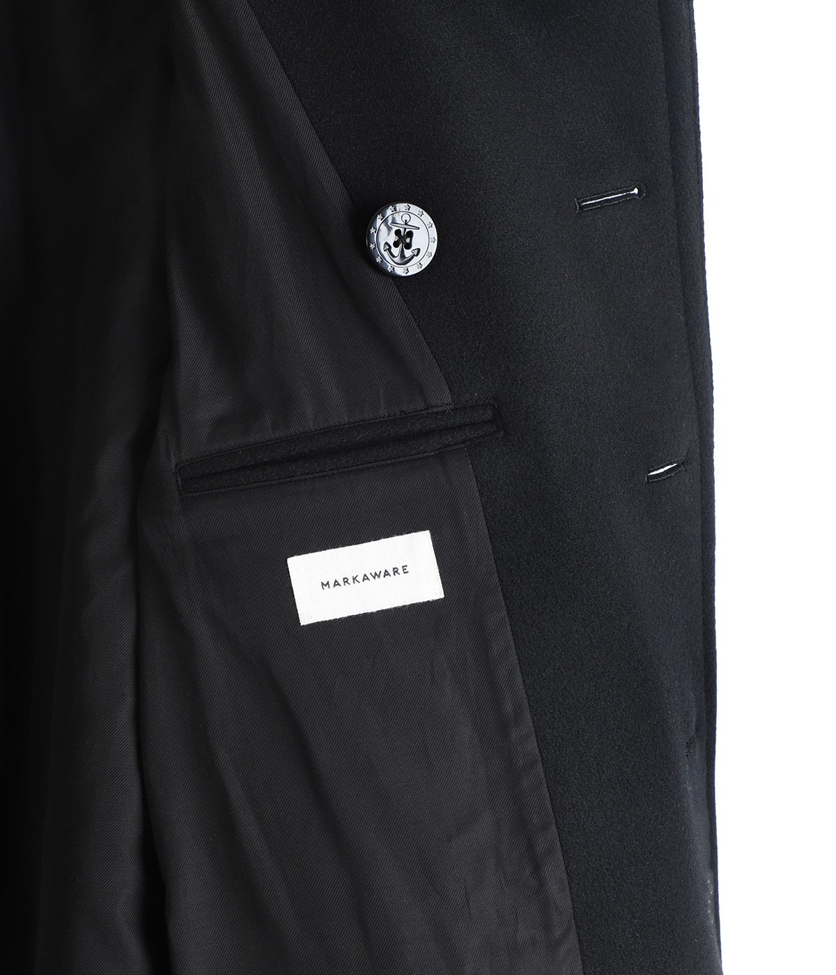 10 BUTTON PEA COAT VINTAGE MELTON | MARKAWARE(マーカウェア
