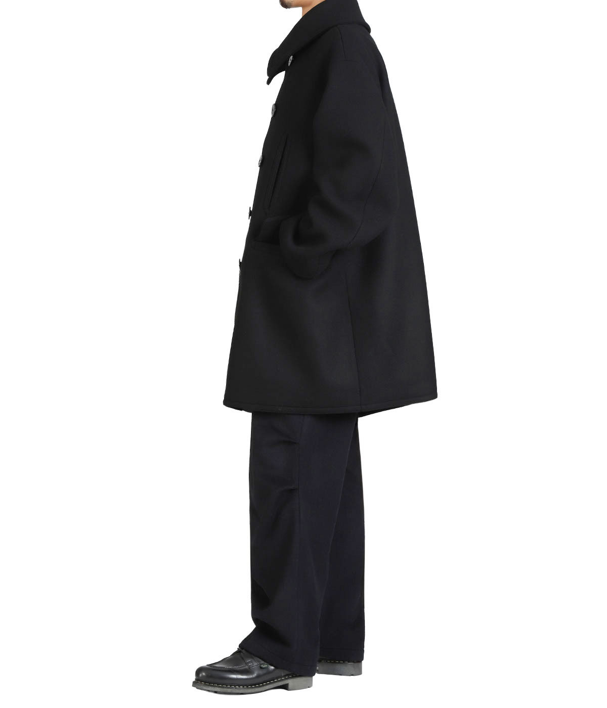 10 BUTTON PEA COAT VINTAGE MELTON | MARKAWARE(マーカウェア