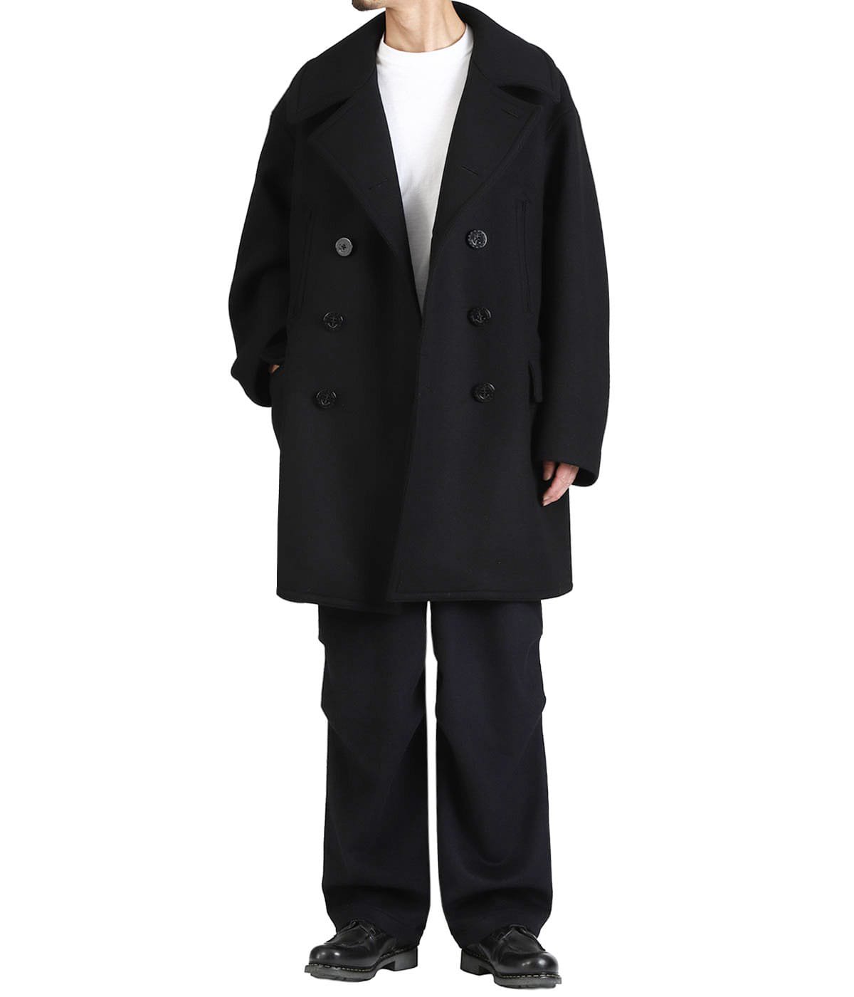 10 BUTTON PEA COAT VINTAGE MELTON | MARKAWARE(マーカウェア