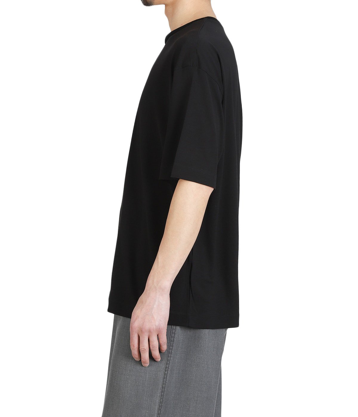 SHORT SLEEVE TEE -SUPER 160s WOOL WASHABLE KNIT- | MARKAWARE