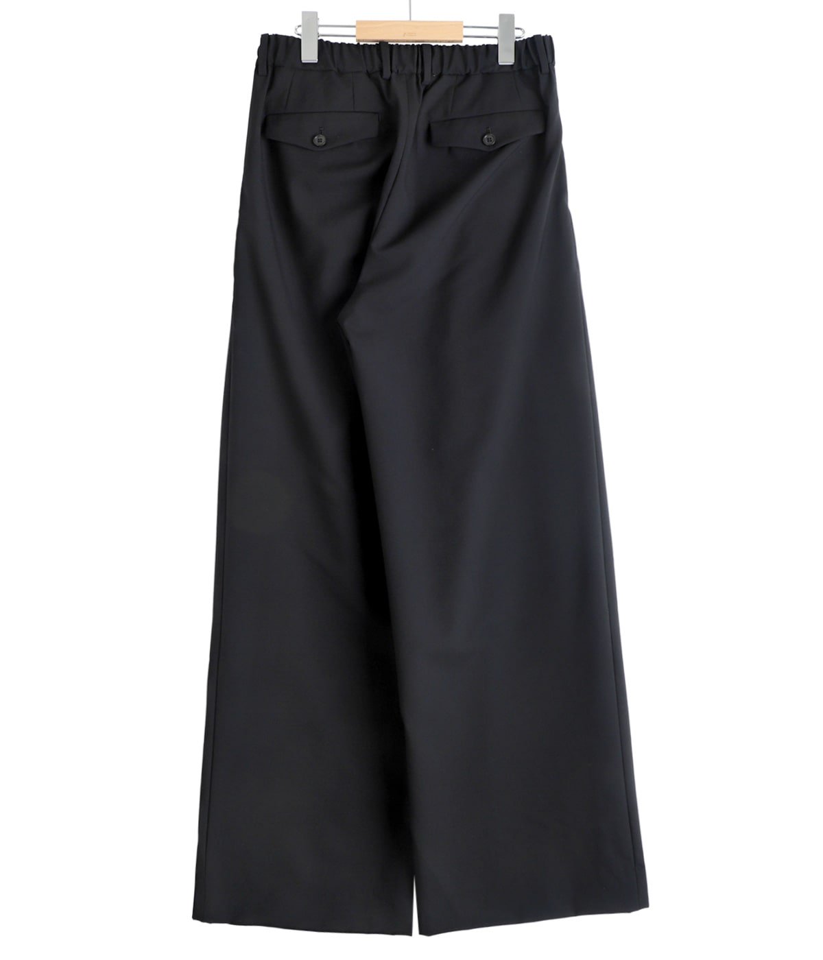 TRIPLE PLEATED WIDE TROUSERS -ORGANIC WOOL 2/80 TROPICAL