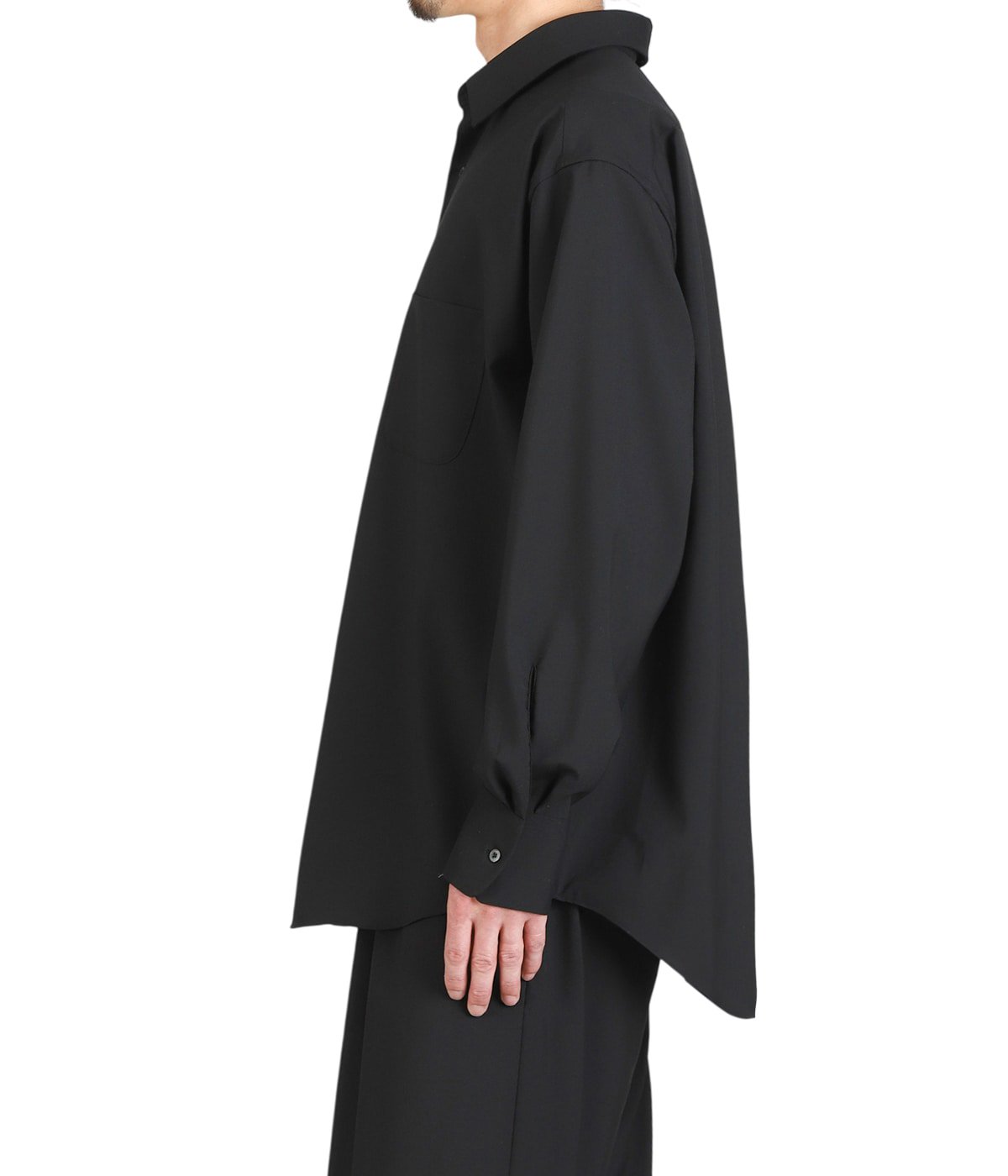 COMFORT FIT SHIRT -ORGANIC WOOL 2/80 TROPICAL- | MARKAWARE(マーカ