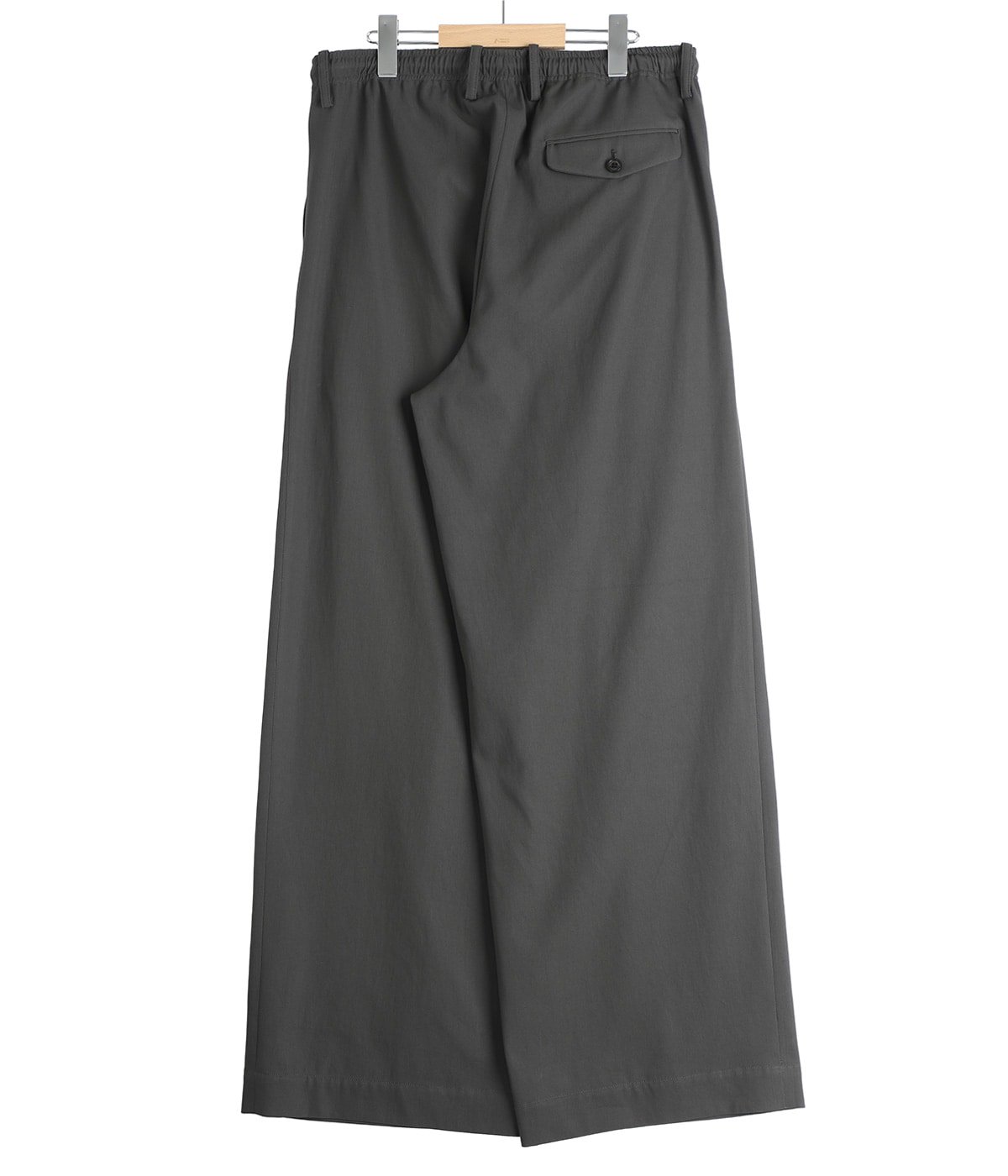 TRIPLE PLEATED EASY TROUSERS -ORGANIC COTTON VOILE YARN TWILL