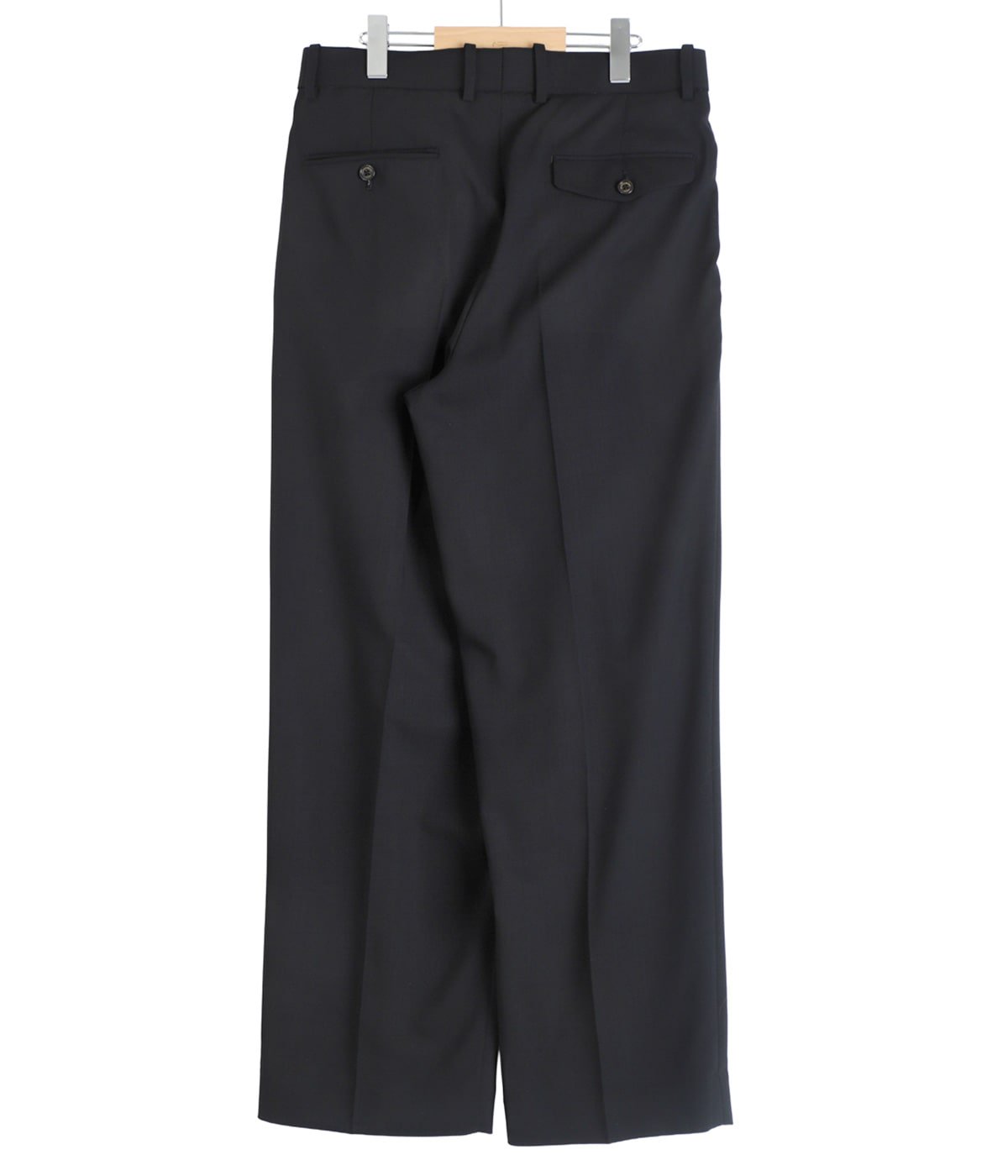 洋楽 Official DOUBLE PLEATED TROUSERS -ORGANIC WOOL LIGHT SERGE- | MARKAWARE