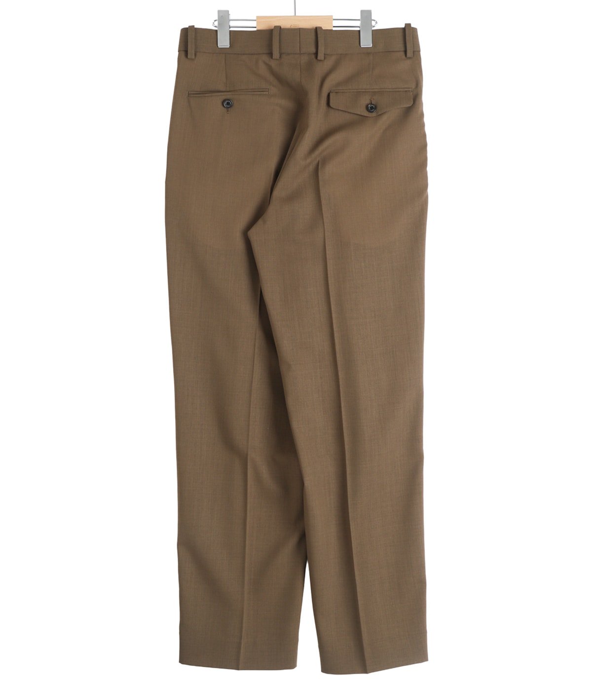 DOUBLE PLEATED TROUSERS -ORGANIC WOOL LIGHT SERGE- | MARKAWARE
