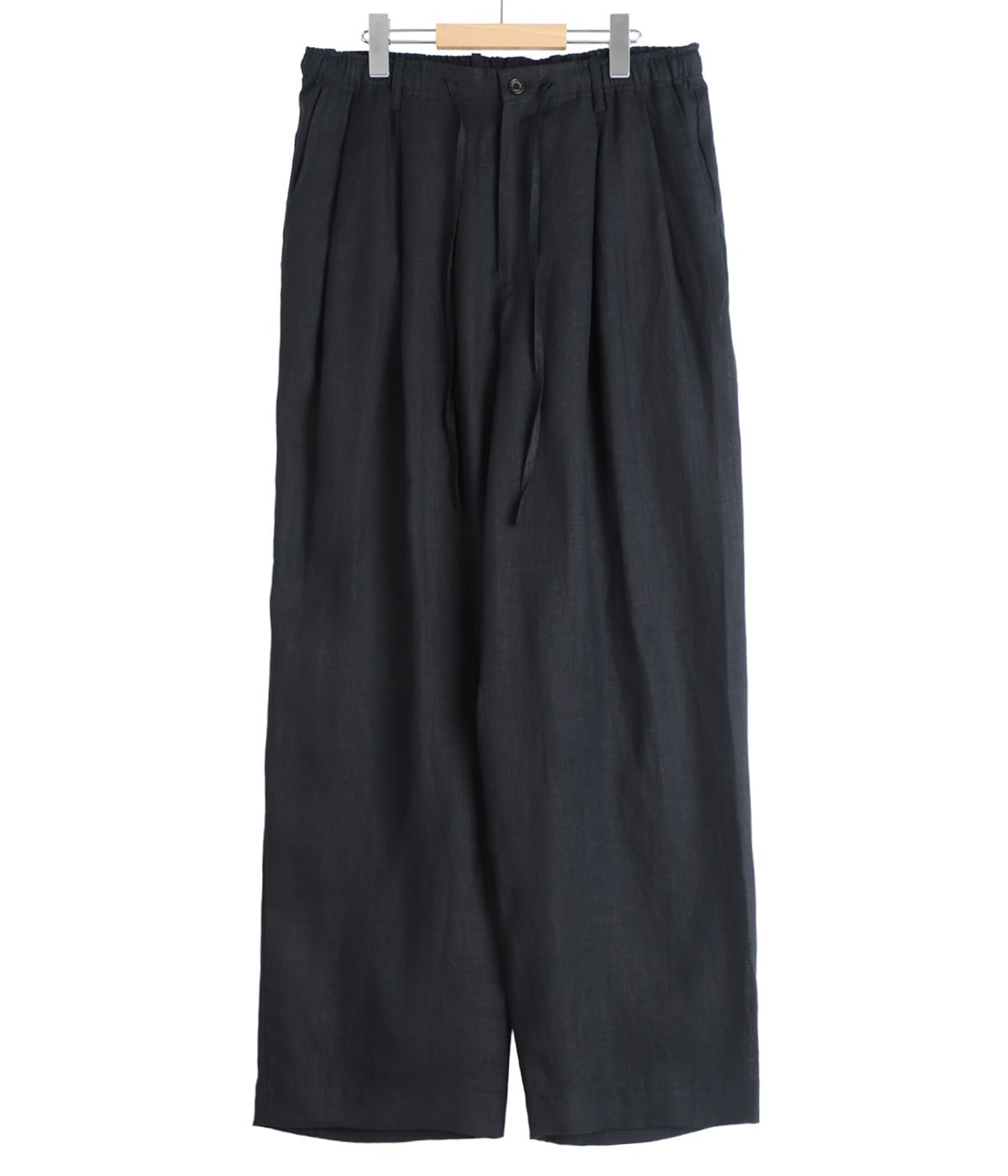 DOUBLE PLEATED EASY TROUSERS -HEMP SHIRTING- | MARKAWARE(マーカ
