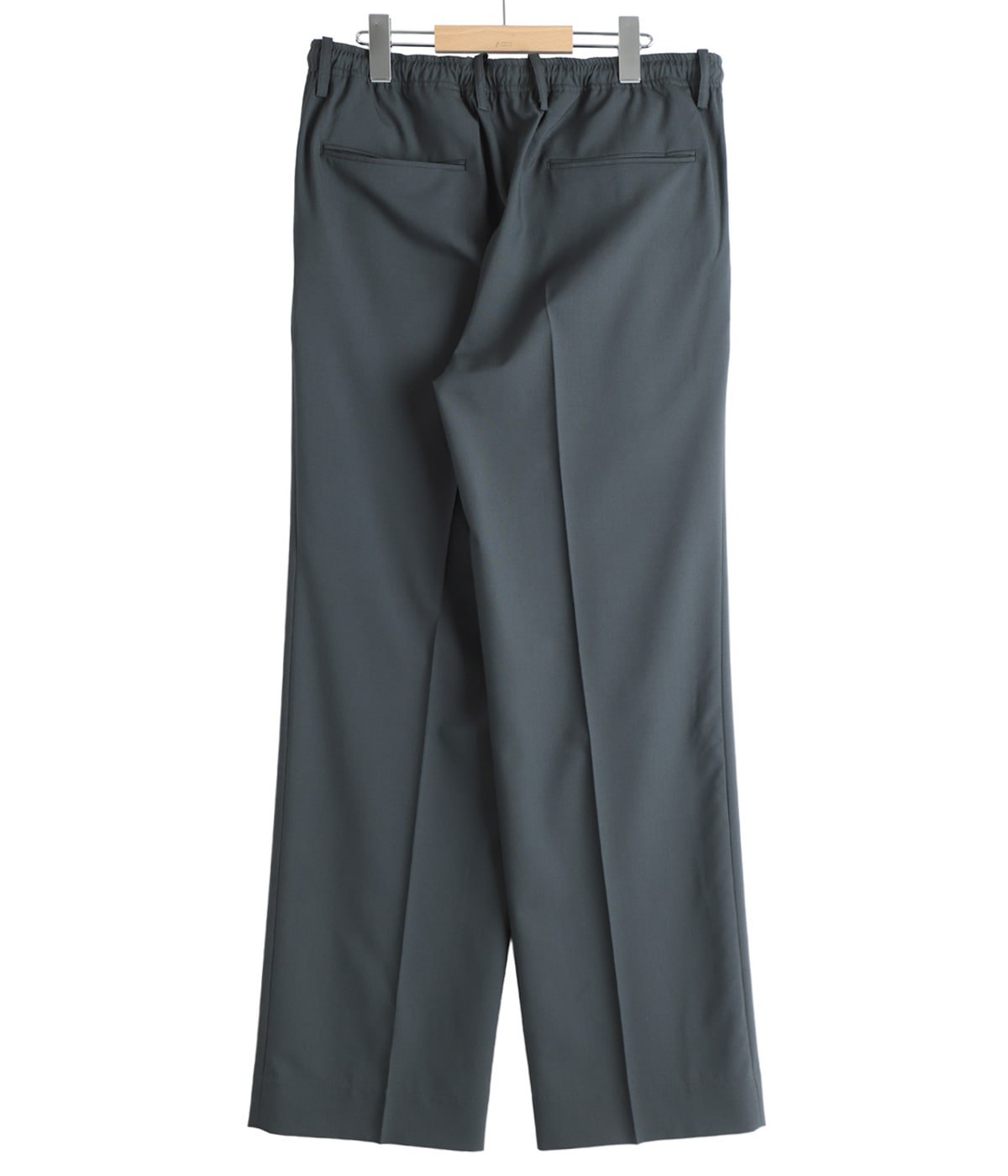 ONE TUCK TAPERED EASY PANTS -ORGANIC WOOL 2/80 TROPICAL