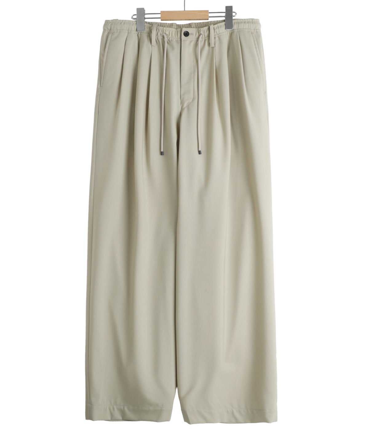 TRIPLE PLEATED EASY TROUSERS ORGANIC WOOL 2/80 TROPICAL