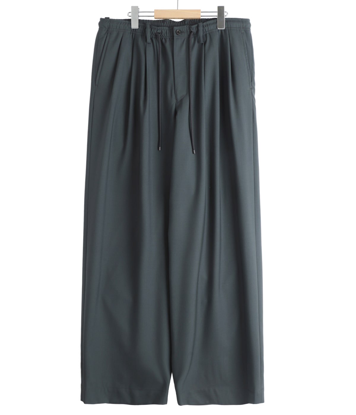 TRIPLE PLEATED EASY TROUSERS ORGANIC WOOL 2/80 TROPICAL