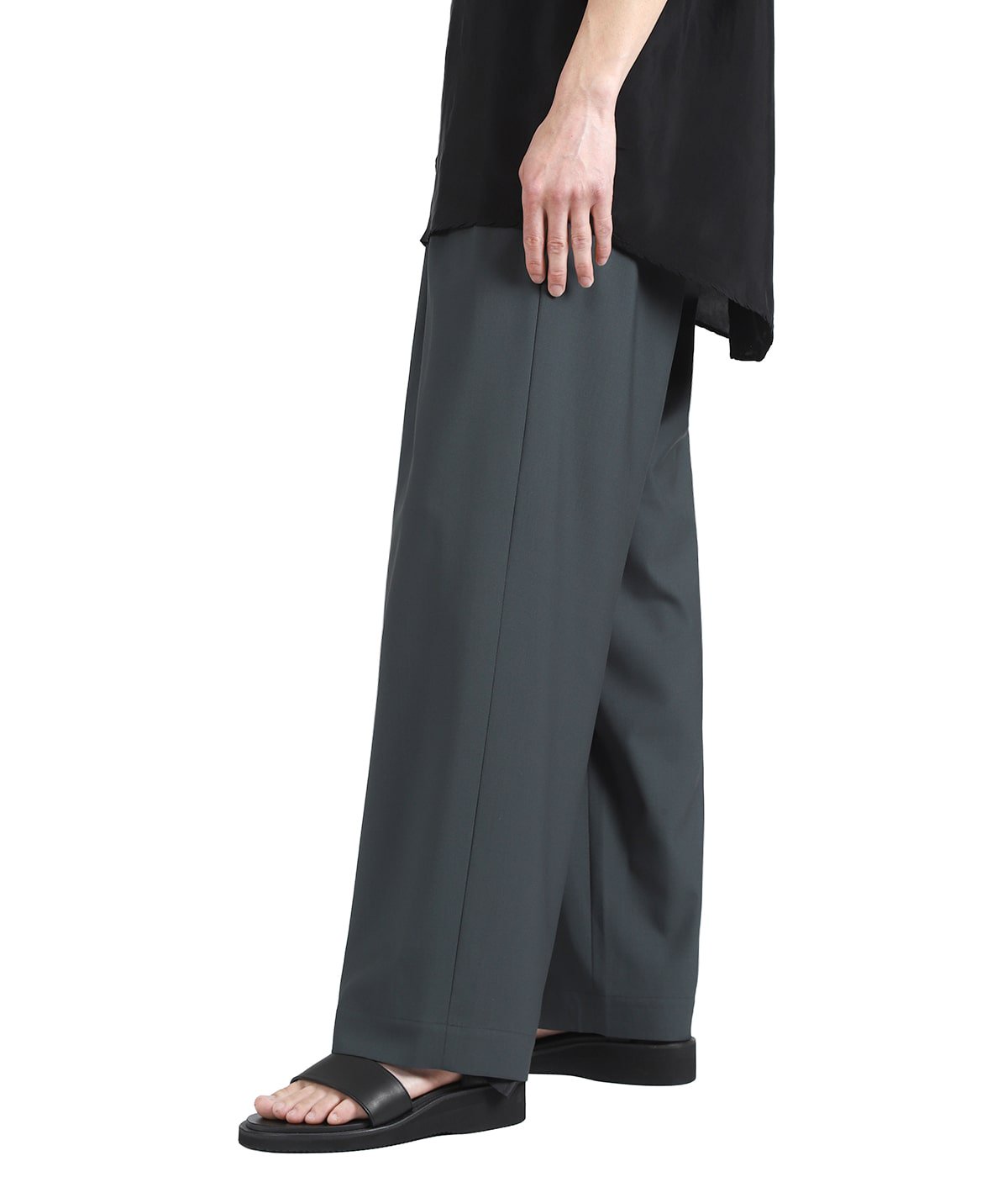 TRIPLE PLEATED EASY TROUSERS ORGANIC WOOL 2/80 TROPICAL