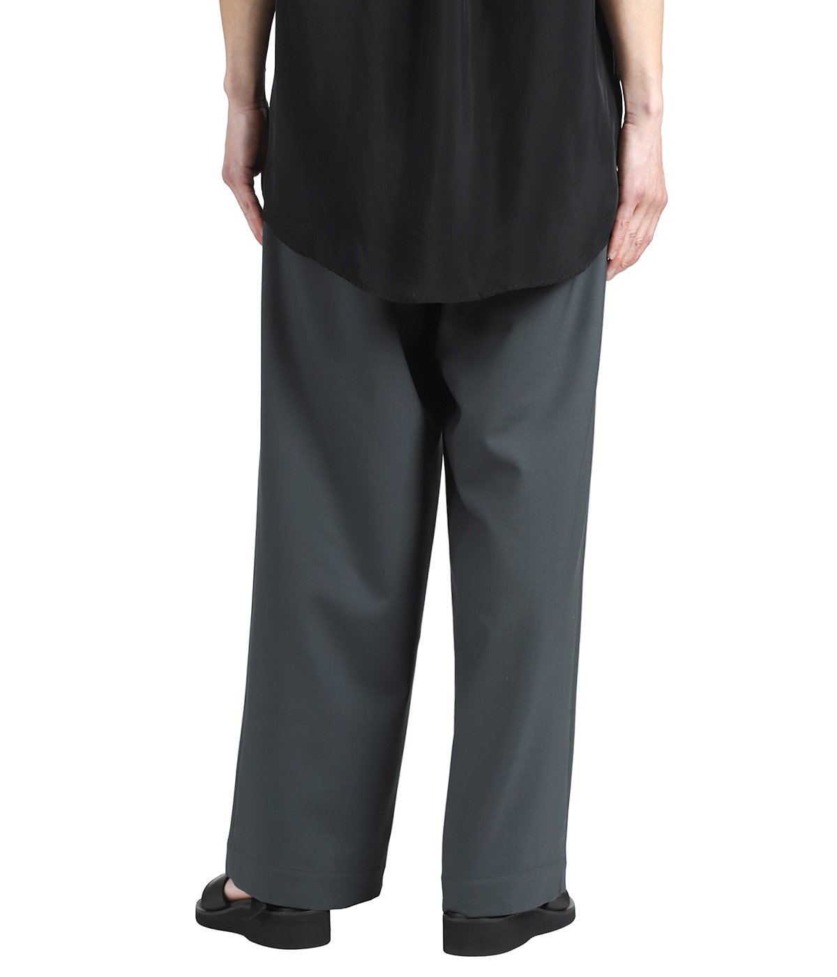 TRIPLE PLEATED EASY TROUSERS ORGANIC WOOL 2/80 TROPICAL TRIPLE PLEATED EASY TROUSERS ORGANIC WOOL 2/80 TROPICAL