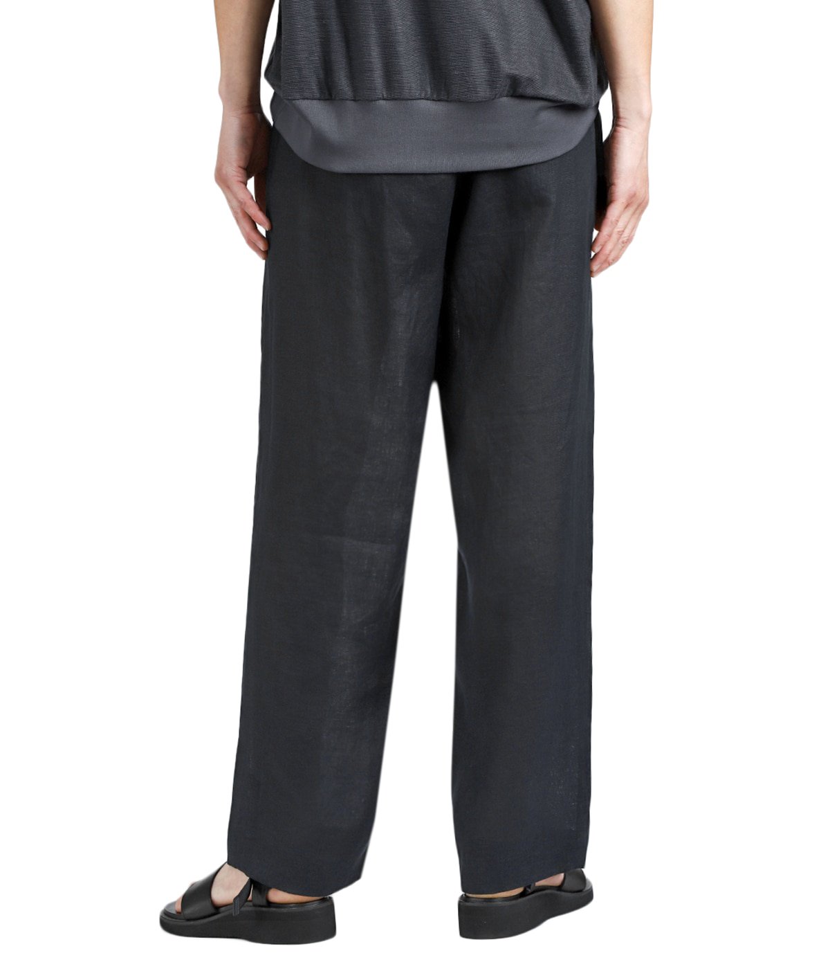 DOUBLE PLEATED EASY TROUSERS HEMP SHIRTING | MARKAWARE(マーカ