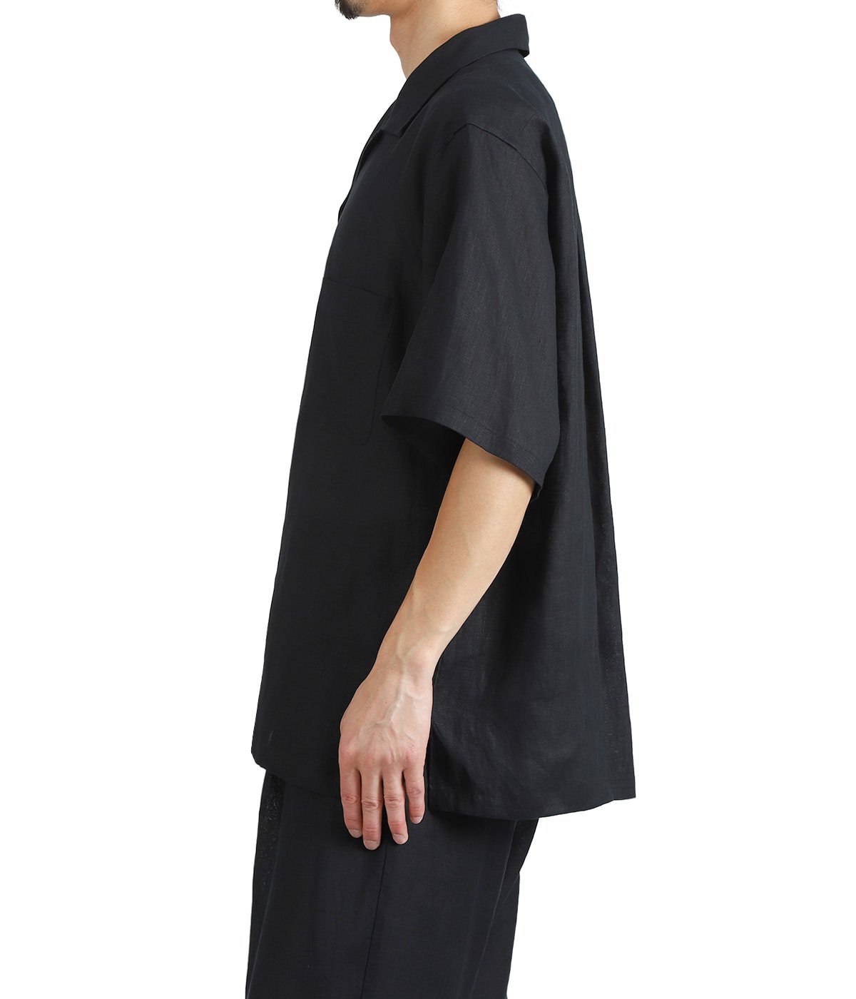 NEW OPEN COLLAR S/S SHIRT HEMP SHIRTING | MARKAWARE(マーカウェア