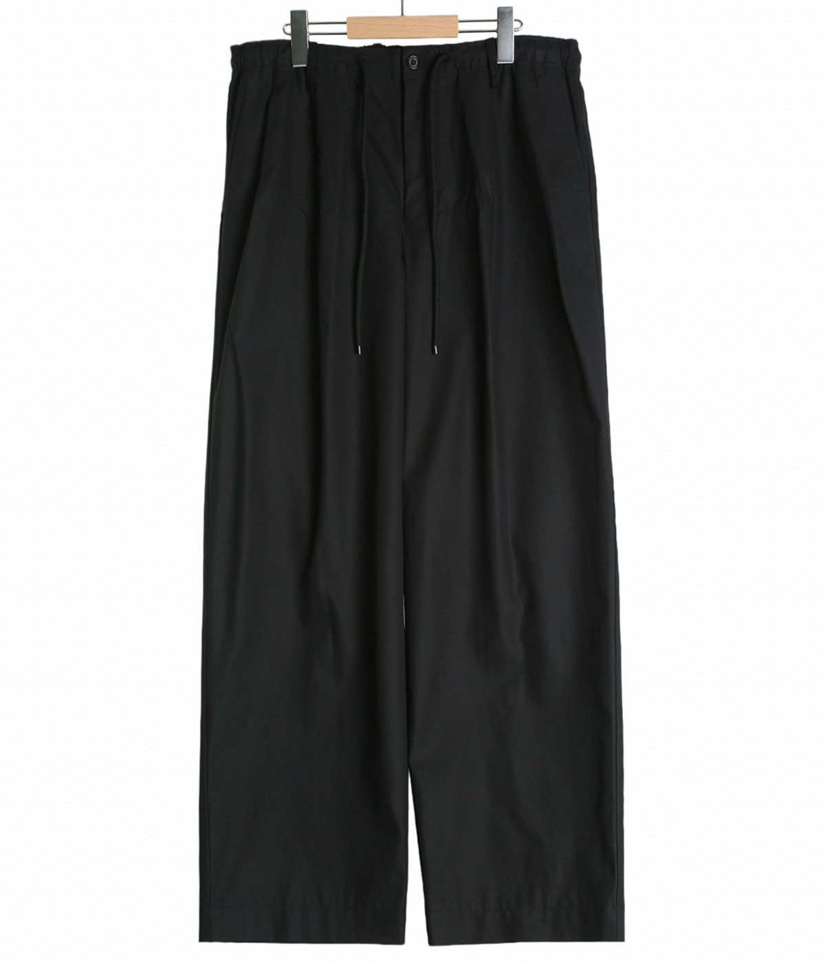 予約】DOUBLE PLEATED EASY TROUSERS -ORGANIC COTTON SURVIVAL CLOTH