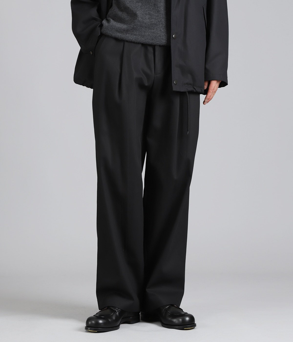 DOUBLE PLEATED EASY TROUSERS ORGANIC COTTON SURVIVAL CLOTH