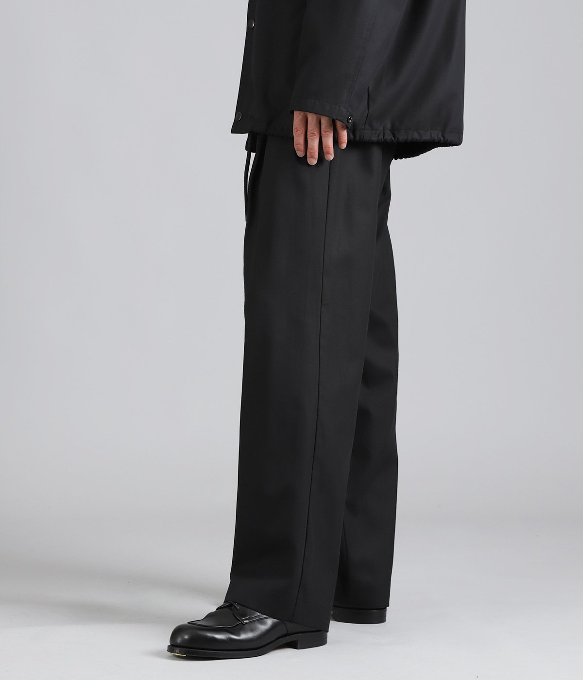 DOUBLE PLEATED EASY TROUSERS ORGANIC COTTON SURVIVAL CLOTH