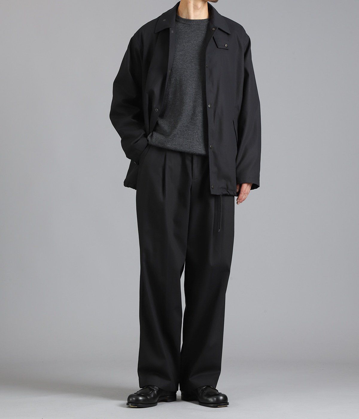 DOUBLE PLEATED EASY TROUSERS ORGANIC COTTON SURVIVAL CLOTH