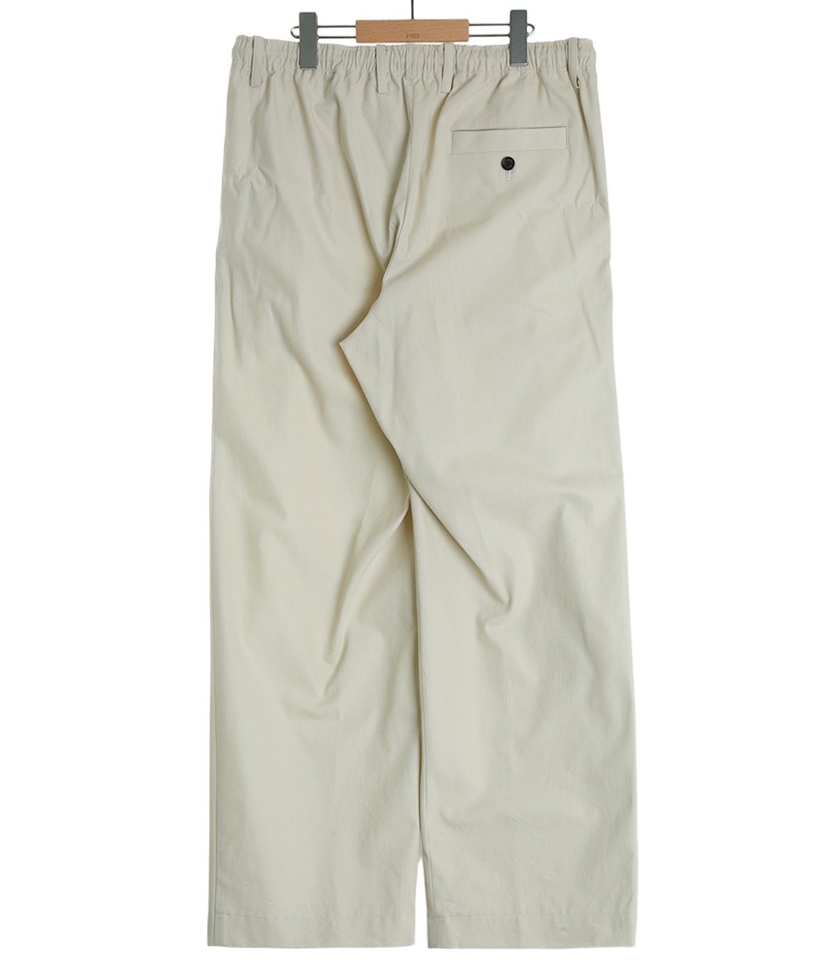 予約】DOUBLE PLEATED EASY TROUSERS -ORGANIC COTTON SURVIVAL CLOTH