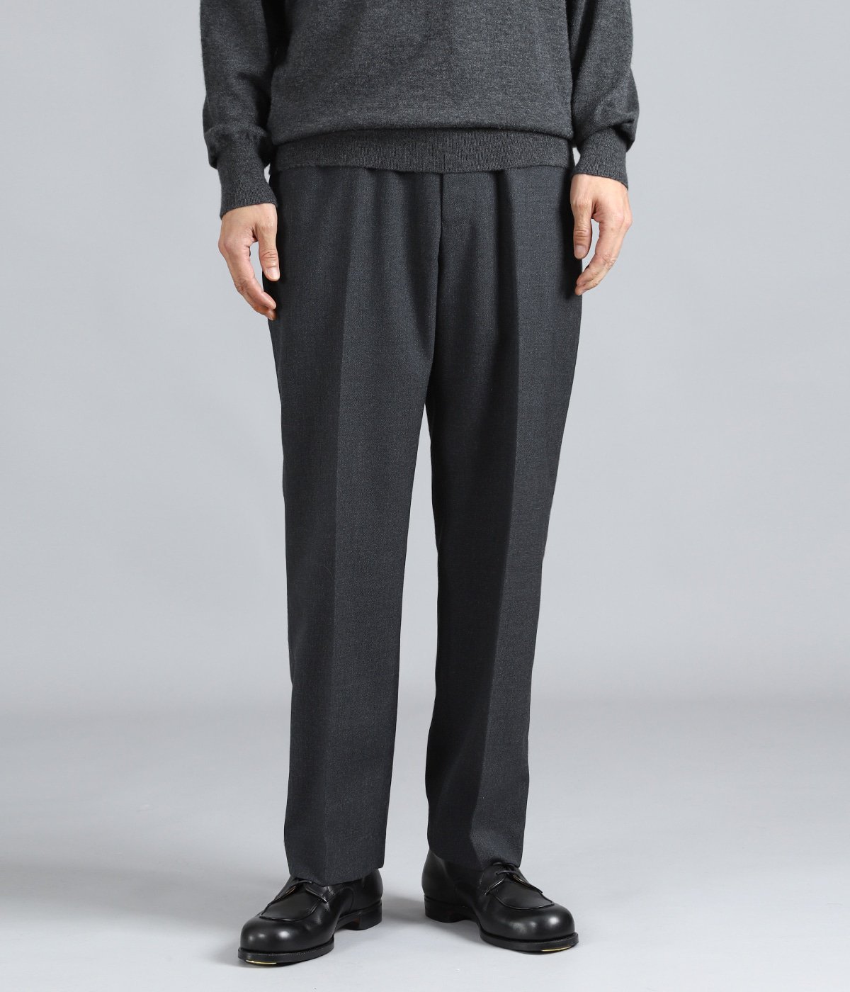 FLAT TAPERED TROUSERS ORGANIC WOOL SURVIVAL CLOTH | MARKAWARE
