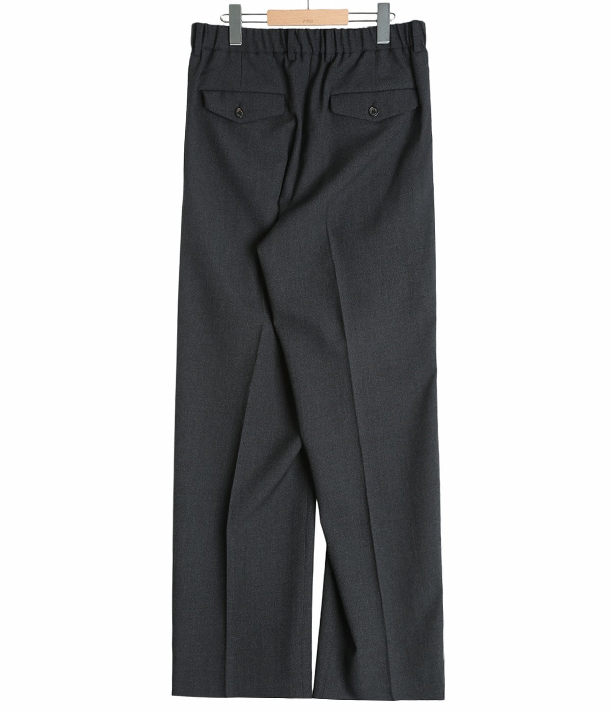 スーツ markaware DOUBLE PLEATED SURVIVALCLOTH 予約】DOUBLE PLEATED SEMI EASY TROUSERS ORGANIC WOOL SURVIVAL