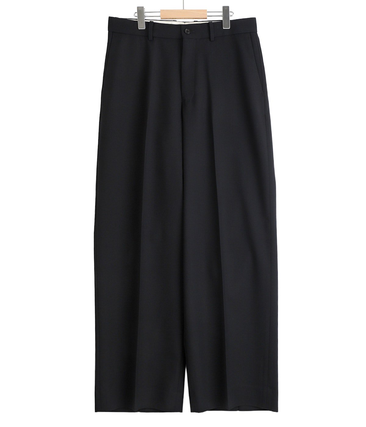 パンツ MARKAWARE Organic Wool Survival Cloth 2 予約】FLAT FRONT WIDE TROUSERS ORGANIC WOOL SURVIVAL CLOTH