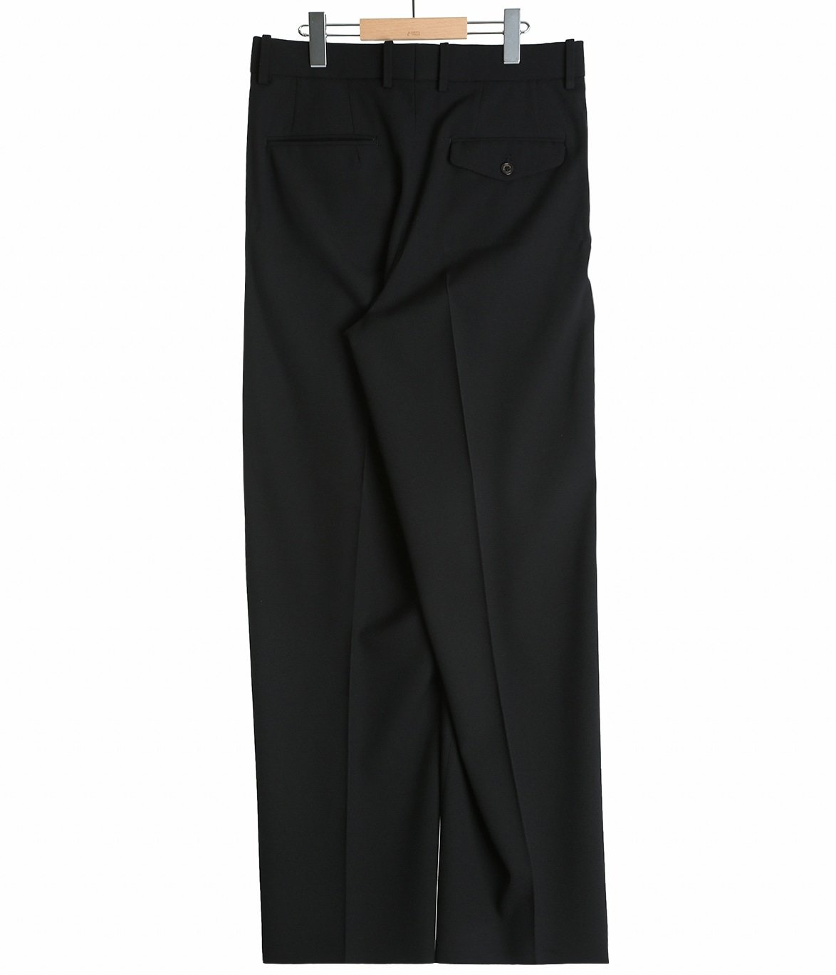 予約】FLAT FRONT WIDE TROUSERS ORGANIC WOOL SURVIVAL CLOTH