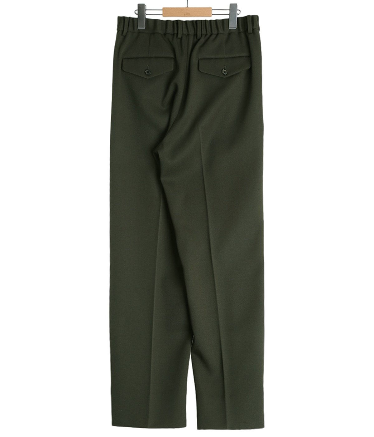 予約】DOUBLE PLEATED SEMI EASY TROUSERS POLWARTH TUXEDO CLOTH