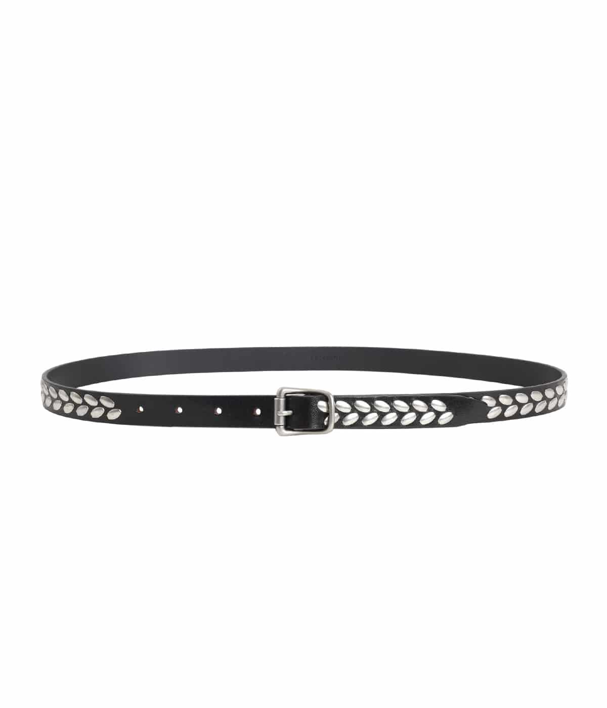 小物 LEMAIRE ALMOND STUD BELT 20 / D.BRW 80 Lemaire Almond Stud Belt 20 Dark Brown – Opia